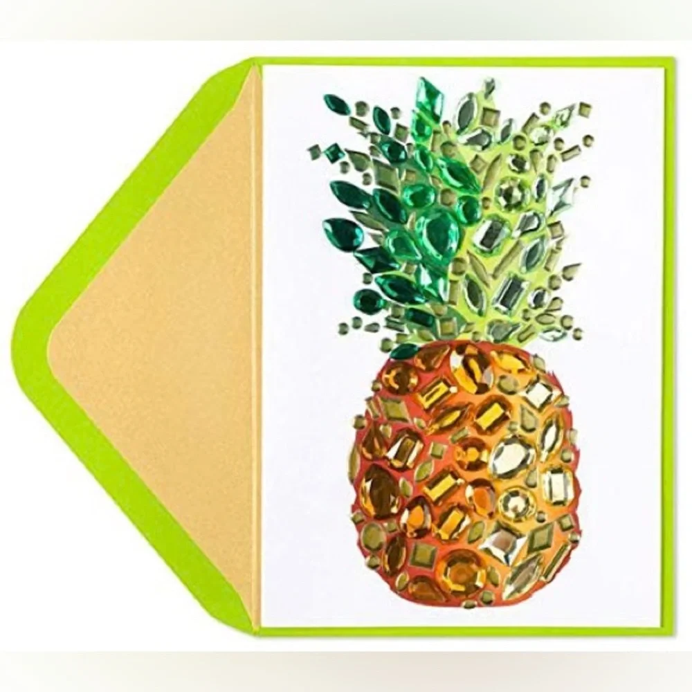 🆕Papyrus Bejeweled Pineapple “Thank You” Card